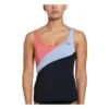 Women's Nike Colorblock Scoop Neck Tankini Swimsuit