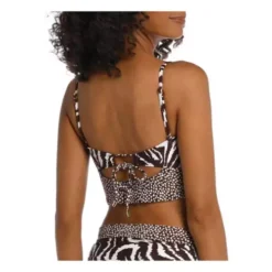 Women's La Blanca Fierce Lines Bandeau Bikini Top Swimsuit -Prana Cloth Store 19477046355 2