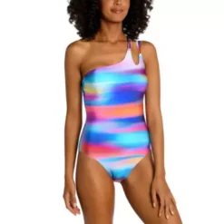 Women's La Blanca Strappy One Shoulder One-Piece Swimsuit