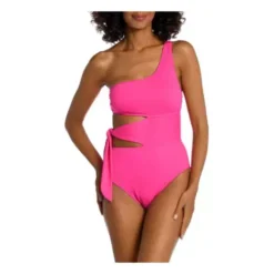 Women's La Blanca Island Goddess Cutout One Shoulder One-Piece Swimsuit