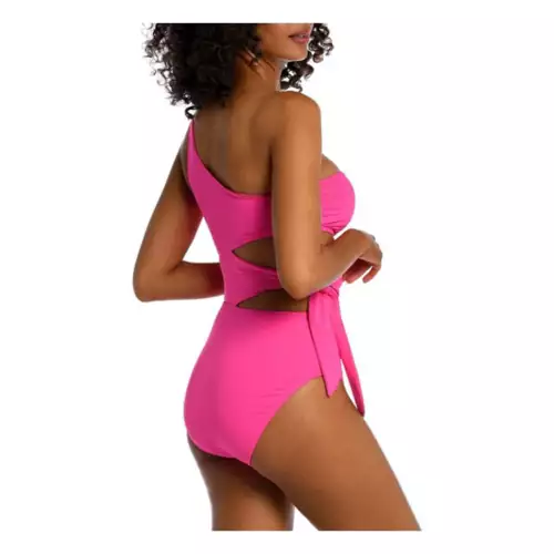 Women's La Blanca Island Goddess Cutout One Shoulder One-Piece Swimsuit 2 Women's La Blanca Island Goddess Cutout One Shoulder One-Piece Swimsuit - Image 2