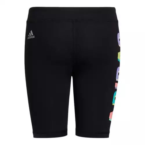 Girls' Adidas Graphic Biker Shorts 2 Girls' Adidas Graphic Biker Shorts - Image 2
