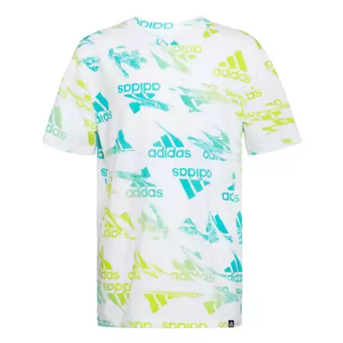 Boys' Adidas Glitchy All Over Print T-Shirt 2 Boys' Adidas Glitchy All Over Print T-Shirt - Image 2