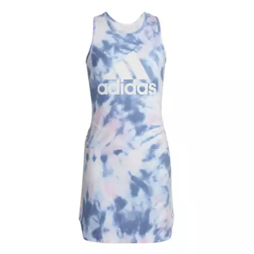 Girls' Adidas Curved Hem Tank Dress 1 Girls' Adidas Curved Hem Tank Dress