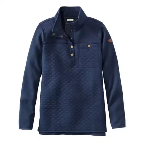 L.L.Bean Women's L.L. Bean Quilted Mockneck Snap-front Tunic 2 L.L.Bean Women's L.L. Bean Quilted Mockneck Snap-front Tunic - Image 2