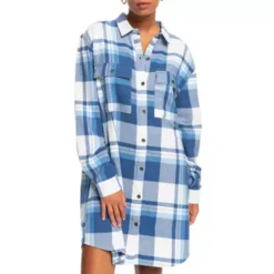 Women's Roxy Running Seasons Long Sleeve Shirt Dress