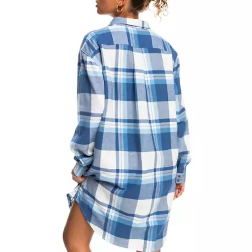 Women's Roxy Running Seasons Long Sleeve Shirt Dress 2 Women's Roxy Running Seasons Long Sleeve Shirt Dress - Image 2