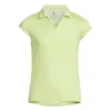 Girls' Adidas Heathered Aeroready Polo