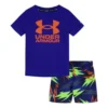 Toddler Boys' Under Armour Rowdy Bolts T-Shirt And Shorts Set Swim Set Swimsuit