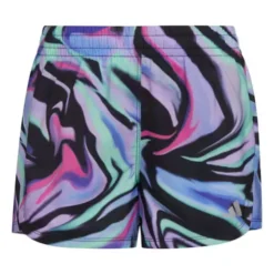 Toddler Girls' Adidas AEROREADY All Over Print Pacer Woven Shorts