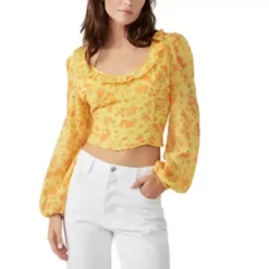 Women's Free People Another Life Print Blouse