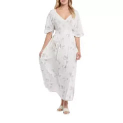 Women's Tribal Dolman Sleeve Maxi Dress