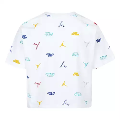 Girls' Jordan Jumpman Modern All-Over-Print T-Shirt 2 Girls' Jordan Jumpman Modern All-Over-Print T-Shirt - Image 2