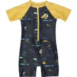 Boys' Nano Short Sleeve Rashguard Swimsuit