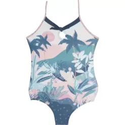 Toddler Girls' Nano Razor Back Landscapes One-Piece Swimsuit