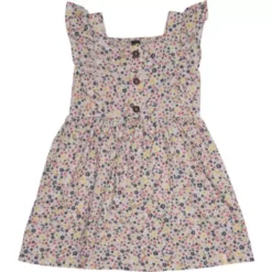 Girls' Nano Floral Button Front Dress