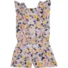 Toddler Girls' Nano All Over Floral Ruffle Straps Romper