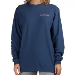 Prana Cloth Store 13 Women's Salt Life Crab Tropics Long Sleeve T-Shirt