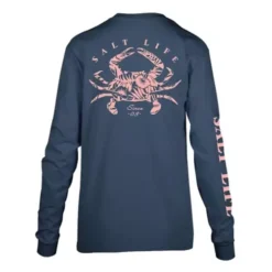 Women's Salt Life Crab Tropics Long Sleeve T-Shirt 7 Women's Salt Life Crab Tropics Long Sleeve T-Shirt -Prana Cloth Store 88985643267 3